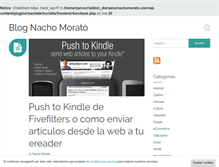 Tablet Screenshot of nachomorato.com